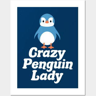 Crazy Penguin Lady Posters and Art